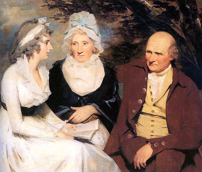 John Johnstone of Alva with his Sister and Niece